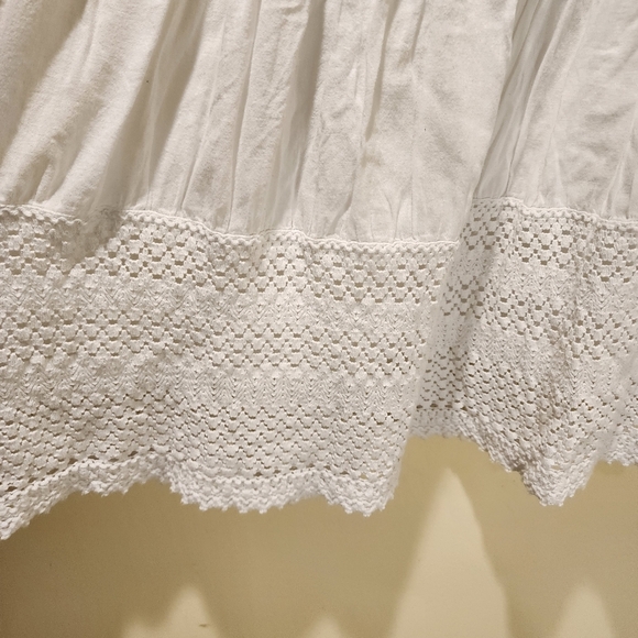 Metrowear Women's White Cotton Elastic Waist Skirt size L - Picture 7 of 10